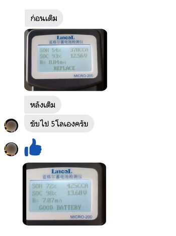 น้ำยาฟื้นฟูแบตเตอรี่ 2,200 รีวิว พาวเวอร์อัพของแท้ยี่ห้อแรก