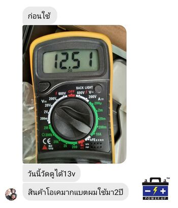 น้ำยาฟื้นฟูแบตเตอรี่ 2,200 รีวิว พาวเวอร์อัพของแท้ยี่ห้อแรก