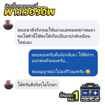 น้ำยาฟื้นฟูแบตเตอรี่ 2,200 รีวิว พาวเวอร์อัพของแท้ยี่ห้อแรก