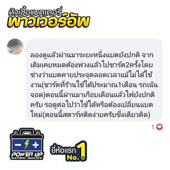 น้ำยาฟื้นฟูแบตเตอรี่ 2,200 รีวิว พาวเวอร์อัพของแท้ยี่ห้อแรก