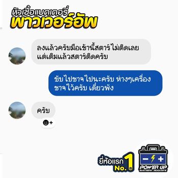 น้ำยาฟื้นฟูแบตเตอรี่ 2,200 รีวิว พาวเวอร์อัพของแท้ยี่ห้อแรก