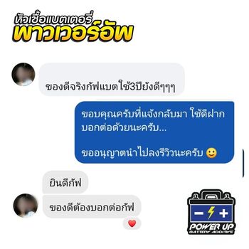 น้ำยาฟื้นฟูแบตเตอรี่ 2,200 รีวิว พาวเวอร์อัพของแท้ยี่ห้อแรก