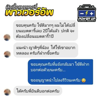 น้ำยาฟื้นฟูแบตเตอรี่ 2,200 รีวิว พาวเวอร์อัพของแท้ยี่ห้อแรก