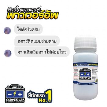 น้ำยาฟื้นฟูแบตเตอรี่ 2,200 รีวิว พาวเวอร์อัพของแท้ยี่ห้อแรก