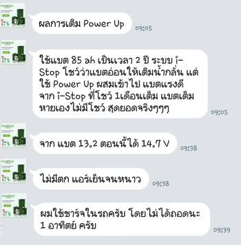 น้ำยาฟื้นฟูแบตเตอรี่ 2,200 รีวิว พาวเวอร์อัพของแท้ยี่ห้อแรก