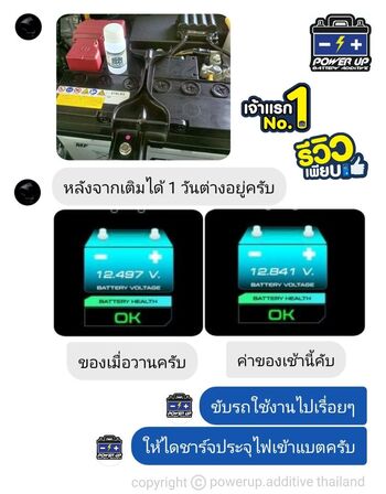 แบตรถไฟหน้อจอกระพริบ เติมน้ำยาฟื้นฟูแบตเตอรี่พาวเวอร์อัพช่วยได้ #5438